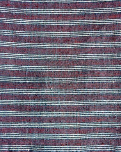 ORGANIC 4 PEDAL  FABRIC : MADDER : INDIGO BLUE :KORA :STRIPES :