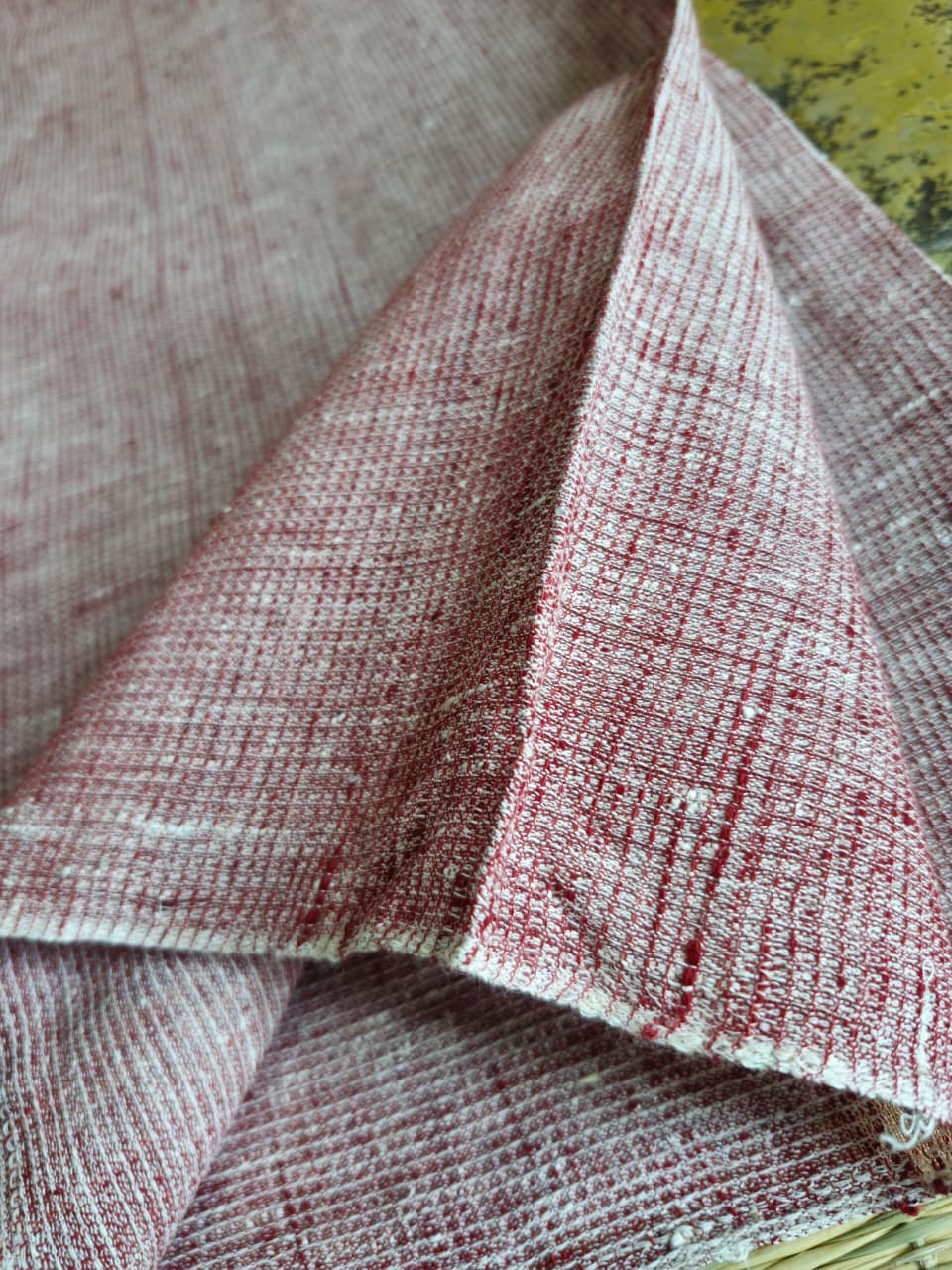 ORGANIC 4 PEDAL  FABRIC : KORA ;MADDER RED