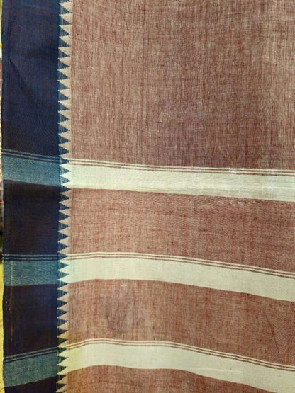 CROSS COLOUR SAREE : ALIZARIN RED : KORA