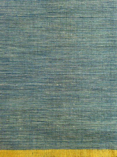 GEOMETRIC FABRIC : INDIGO GREEN : KORA