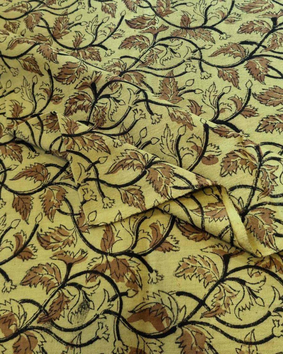 KALAMKARI :ANAR YELLOW: BLACK :MANJISTA