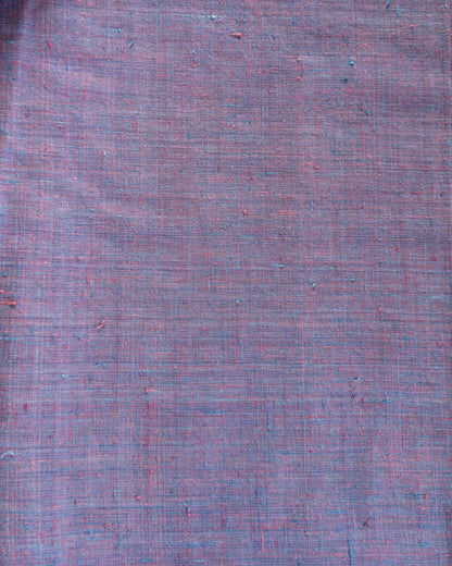 MICRO CHECKS ORGANIC : LIGHT INDIGO:ALIZARIN RED