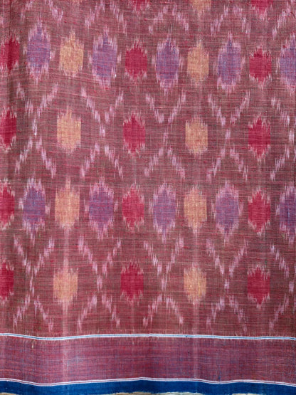 ORGANIC WEFT IKKATH  :MANJISTA:ANAR GREEN:SAPAN:KATHA