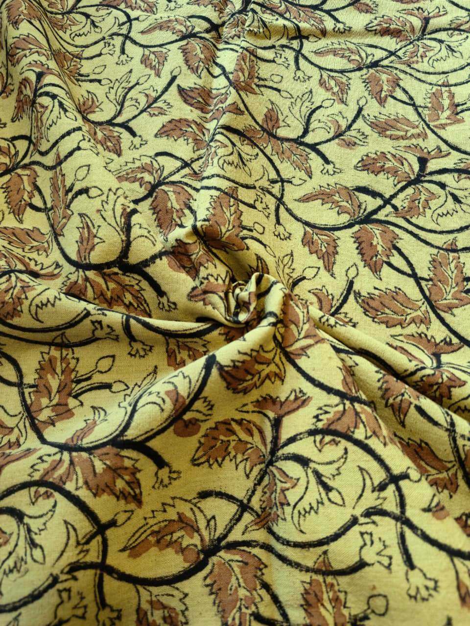 KALAMKARI :ANAR YELLOW: BLACK :MANJISTA