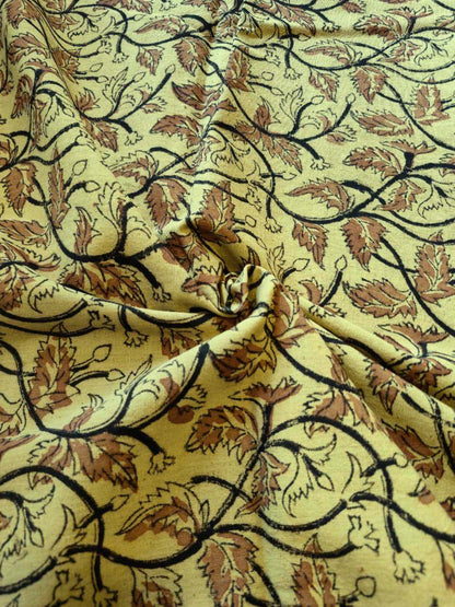 KALAMKARI :ANAR YELLOW: BLACK :MANJISTA