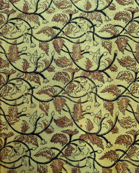 KALAMKARI :ANAR YELLOW: BLACK :MANJISTA