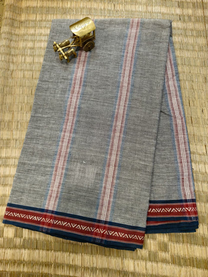 CROSS COLOUR SAREE : BLACK : KORA
