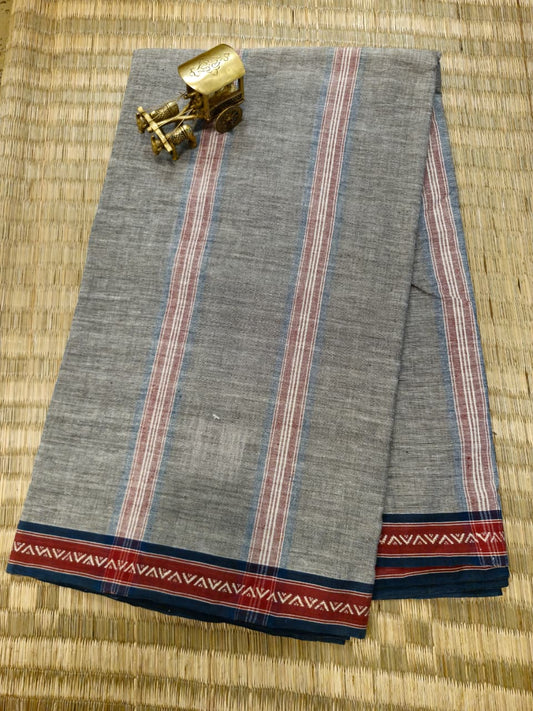CROSS COLOUR SAREE : BLACK : KORA