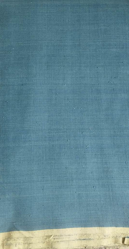 ORGANIC SOLID FABRIC :  INDIGO GREEN