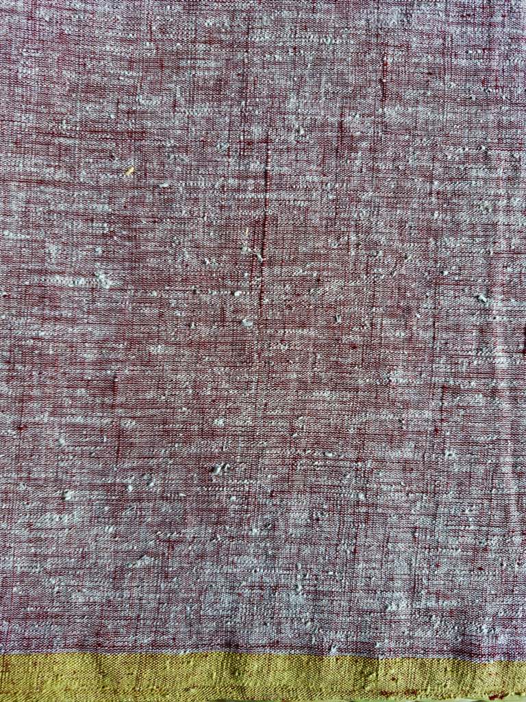 ORGANIC CROSS COLOUR FABRIC : KORA: ALIZARIN RED