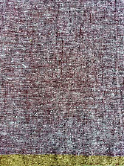 ORGANIC CROSS COLOUR FABRIC : KORA: ALIZARIN RED