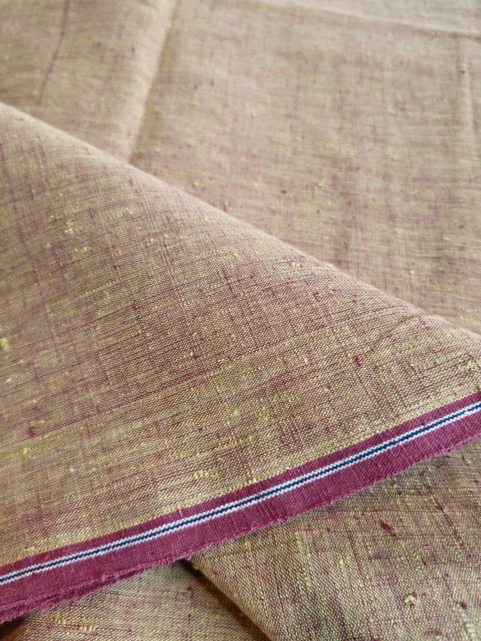ORGANIC CROSS COLOUR FABRIC : ANAR : SAPAN