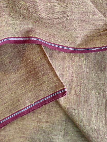 ORGANIC CROSS COLOUR FABRIC : ANAR : SAPAN