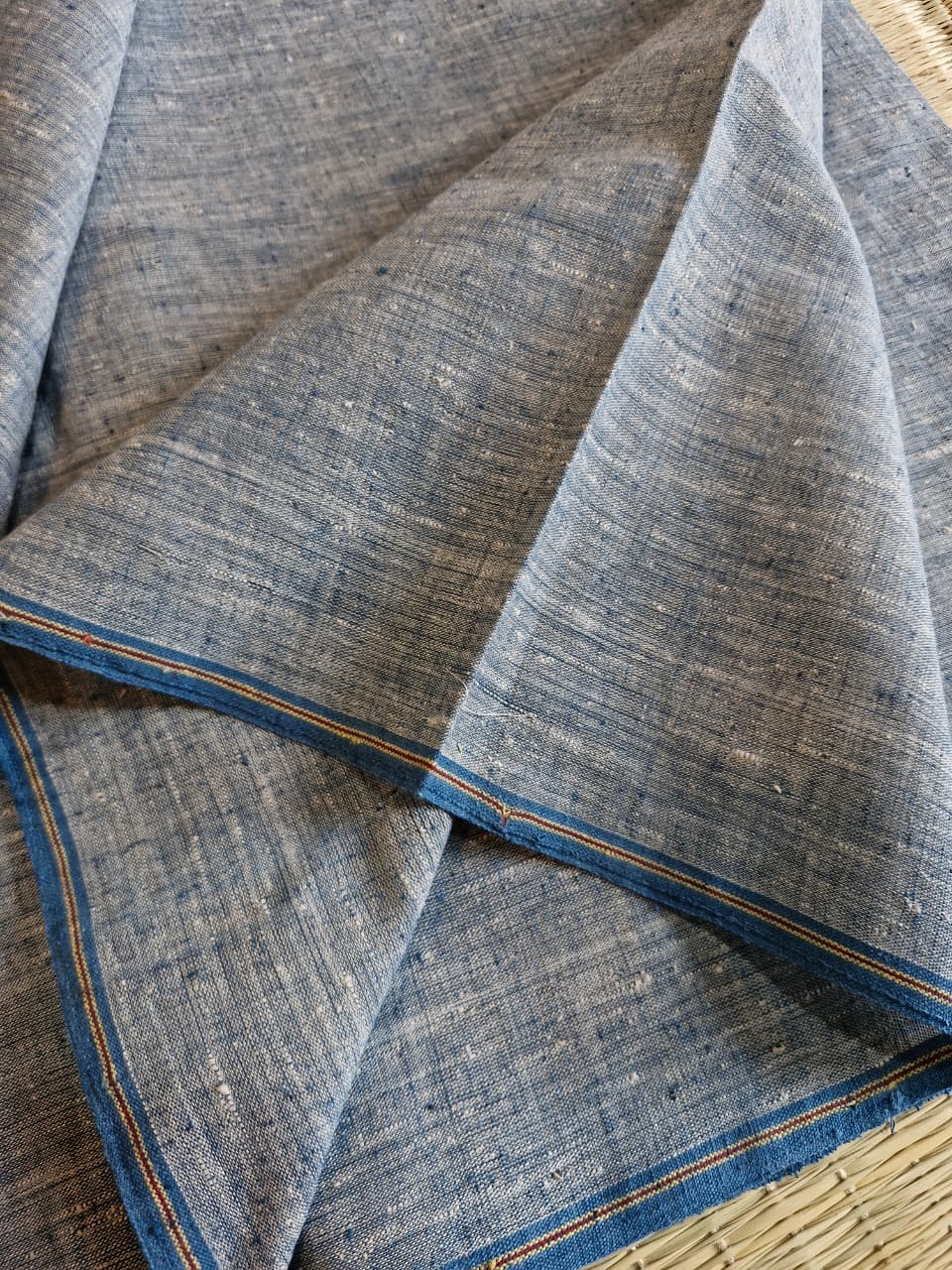 ORGANIC CROSS COLOUR FABRIC :RATAN JYOTHI : INDIGO