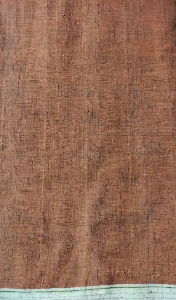 ORGANIC CROSS COLOUR FABRIC : KATHA BROWN  : BLACK