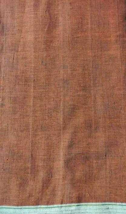 ORGANIC CROSS COLOUR FABRIC : KATHA BROWN  : BLACK