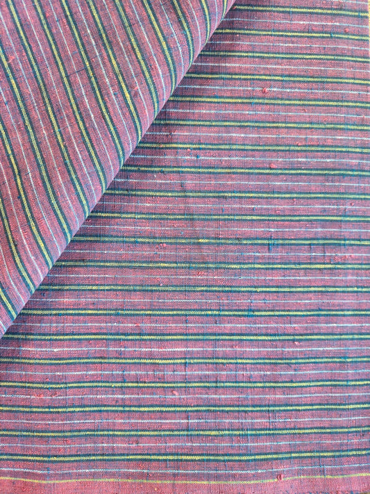 ORGANIC GEOMETRIC FABRIC:SAPPAN: ANAR :BLACK:KORA : INDIGO