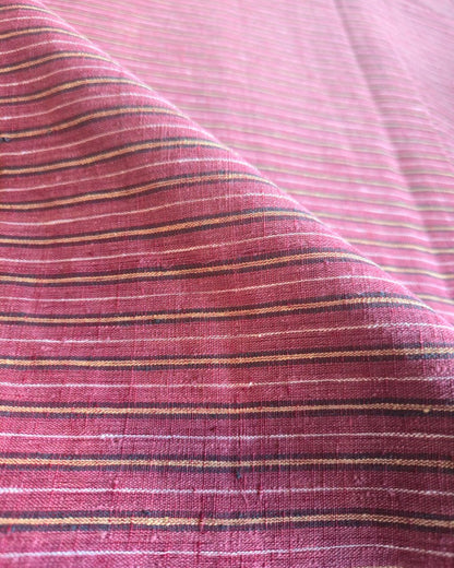 ORGANIC GEOMETRIC FABRIC: BLACK: KORA :ANAR:KATHA BROWN:ALIZARIN RED