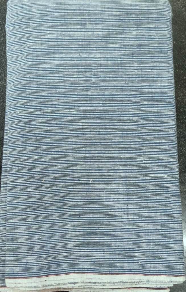 ORGANIC GEOMETRIC FABRIC: DARK INDIGO: KORA