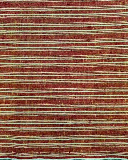 ORGANIC GEOMETRIC FABRIC:  ALIZARIN RED : ANAR YELLOW :KORA