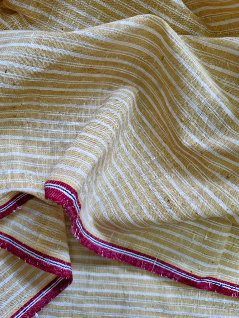 ORGANIC GEOMETRIC FABRIC: ANAR YELLOW :KORA