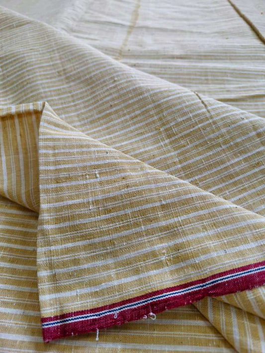 ORGANIC GEOMETRIC FABRIC: ANAR YELLOW :KORA