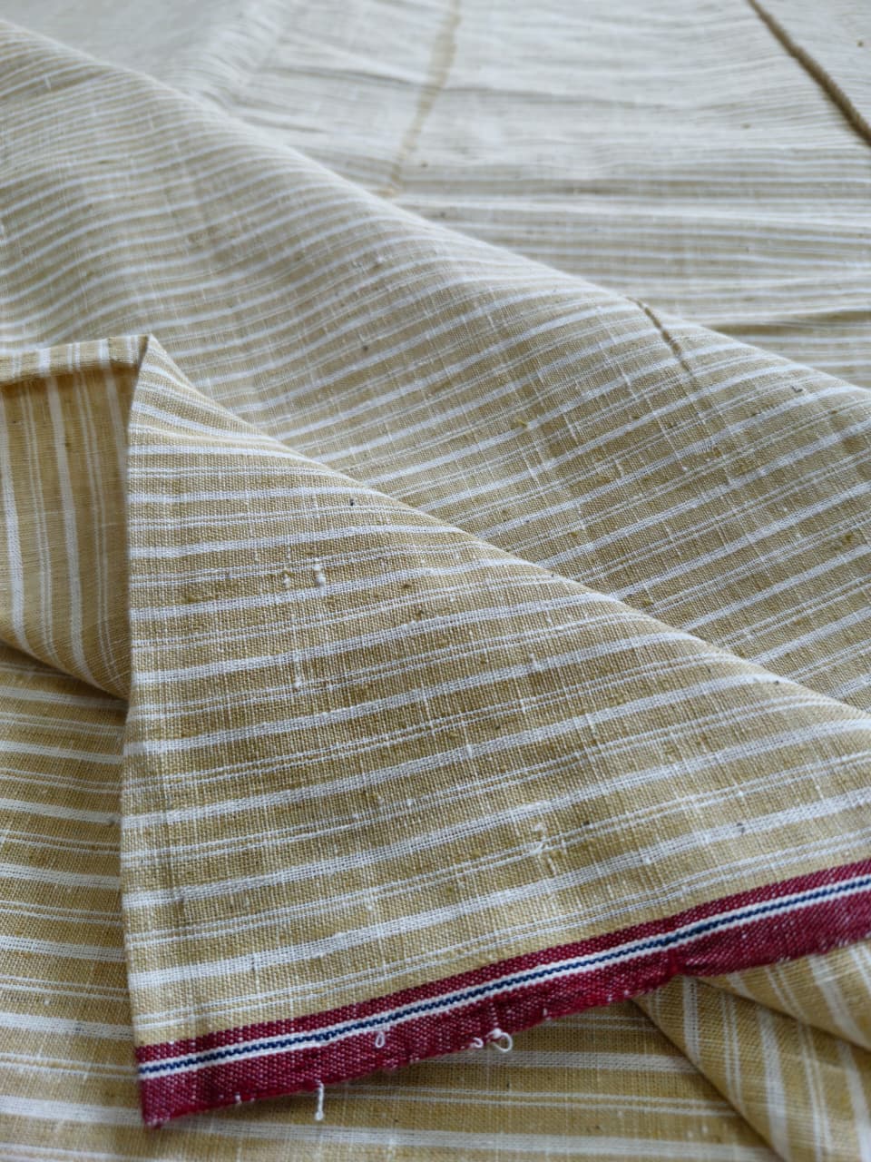 ORGANIC GEOMETRIC FABRIC: ANAR YELLOW :KORA