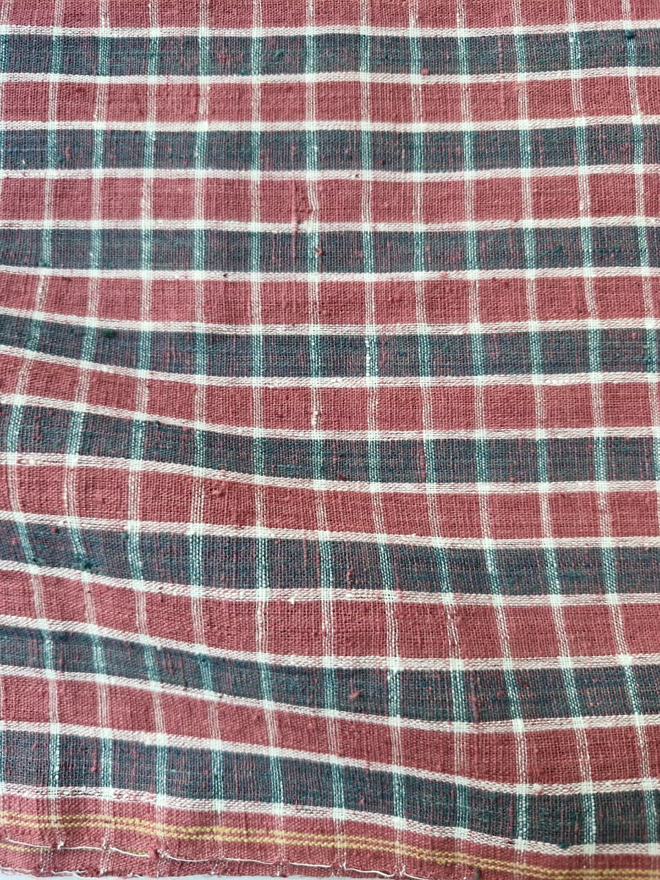 ORGANIC GEOMETRIC FABRIC: INDIGO GREEN:KORA:SAPPAN