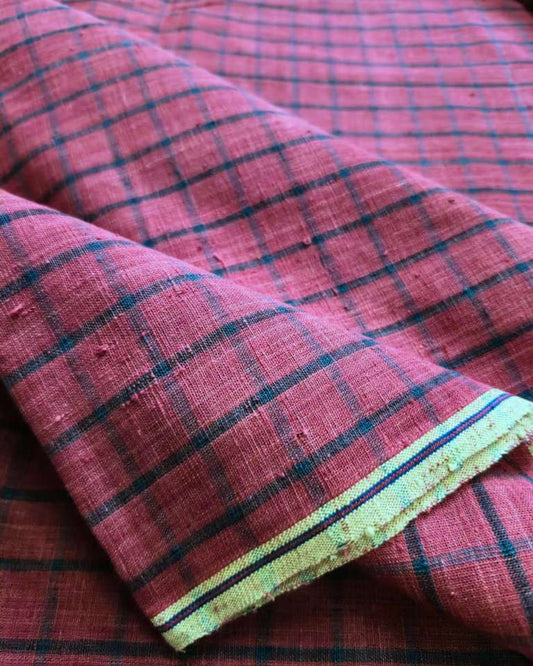 ORGANIC GEOMETRIC FABRIC:  ALIZARIN RED  :BLACK (Copy)