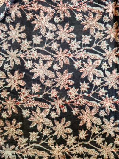 KALAMKARI : BLACK :  ALIZARI RED :XL3562