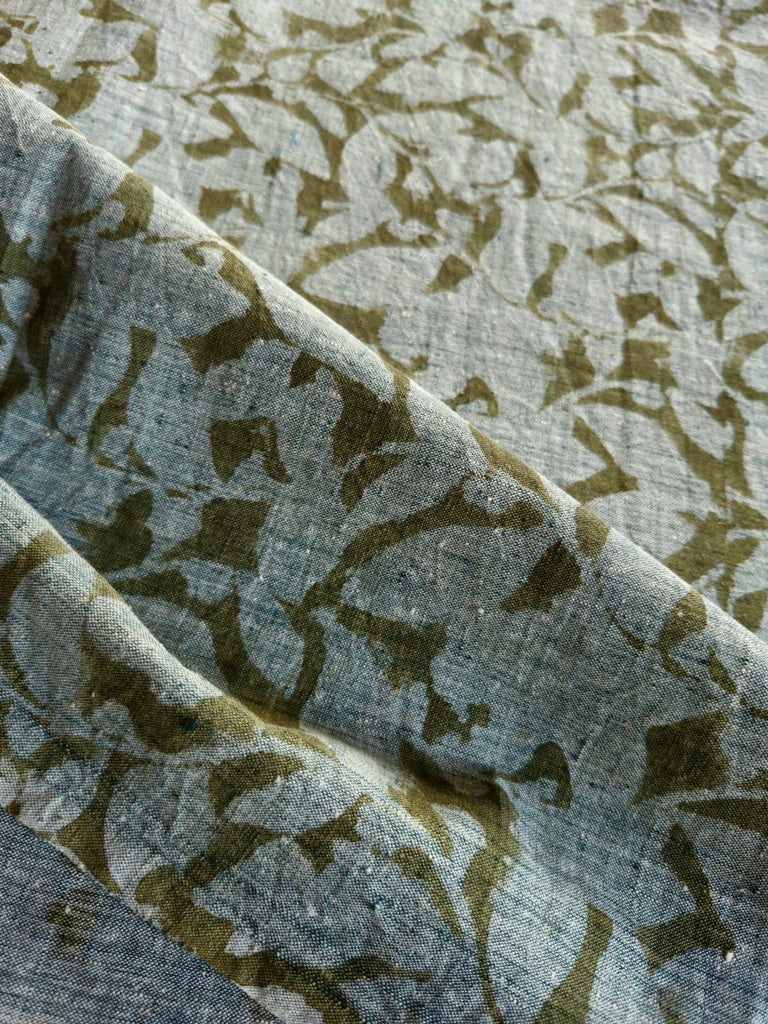 KALAMKARI :OLIVE GREEEN : XL6344