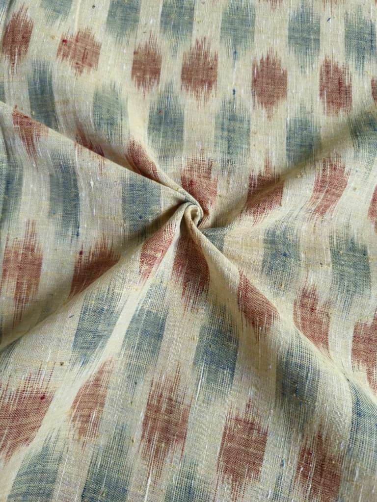 ORGANIC WEFT IKKATH  : INDIGO : ANAR :KORA : MADDER