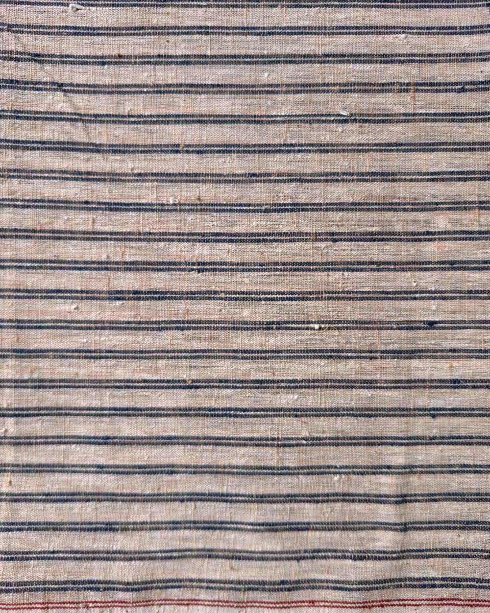 ORGANIC GEOMETRIC FABRIC : KORA : INDIGO: KAPILA