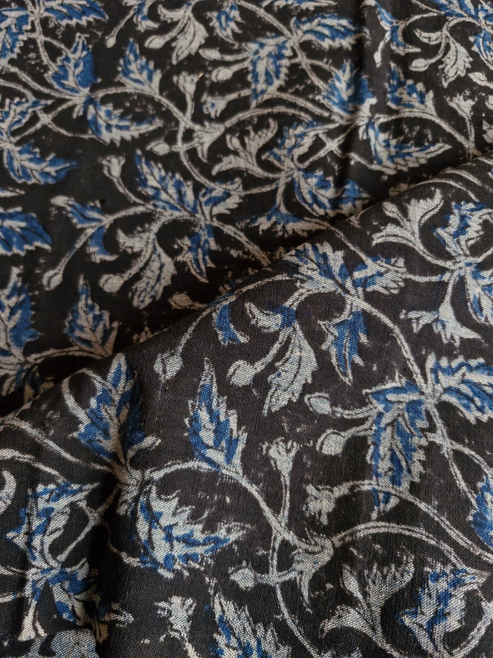 KALAMKARI : BLACK:INDIGO