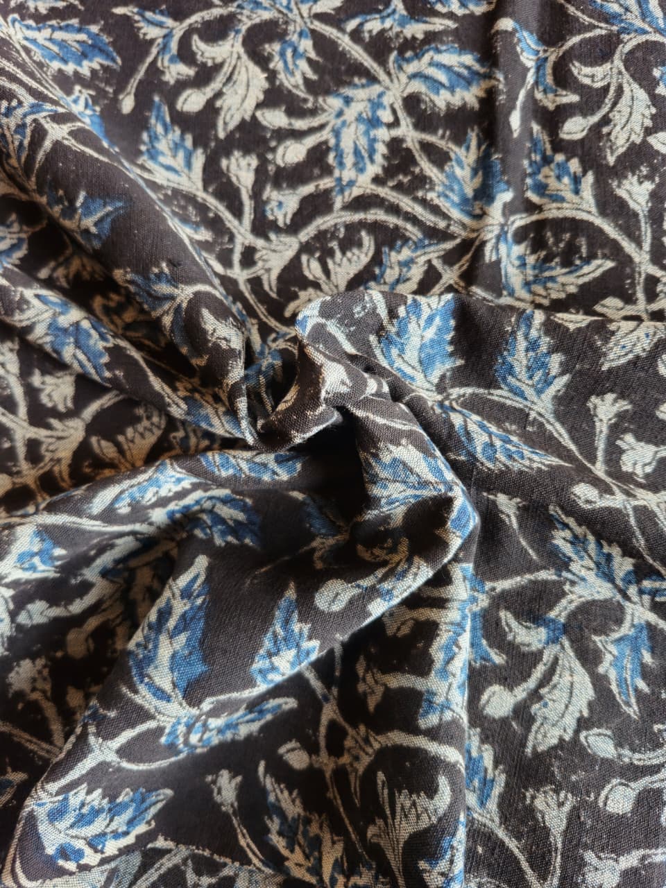 KALAMKARI : BLACK:INDIGO