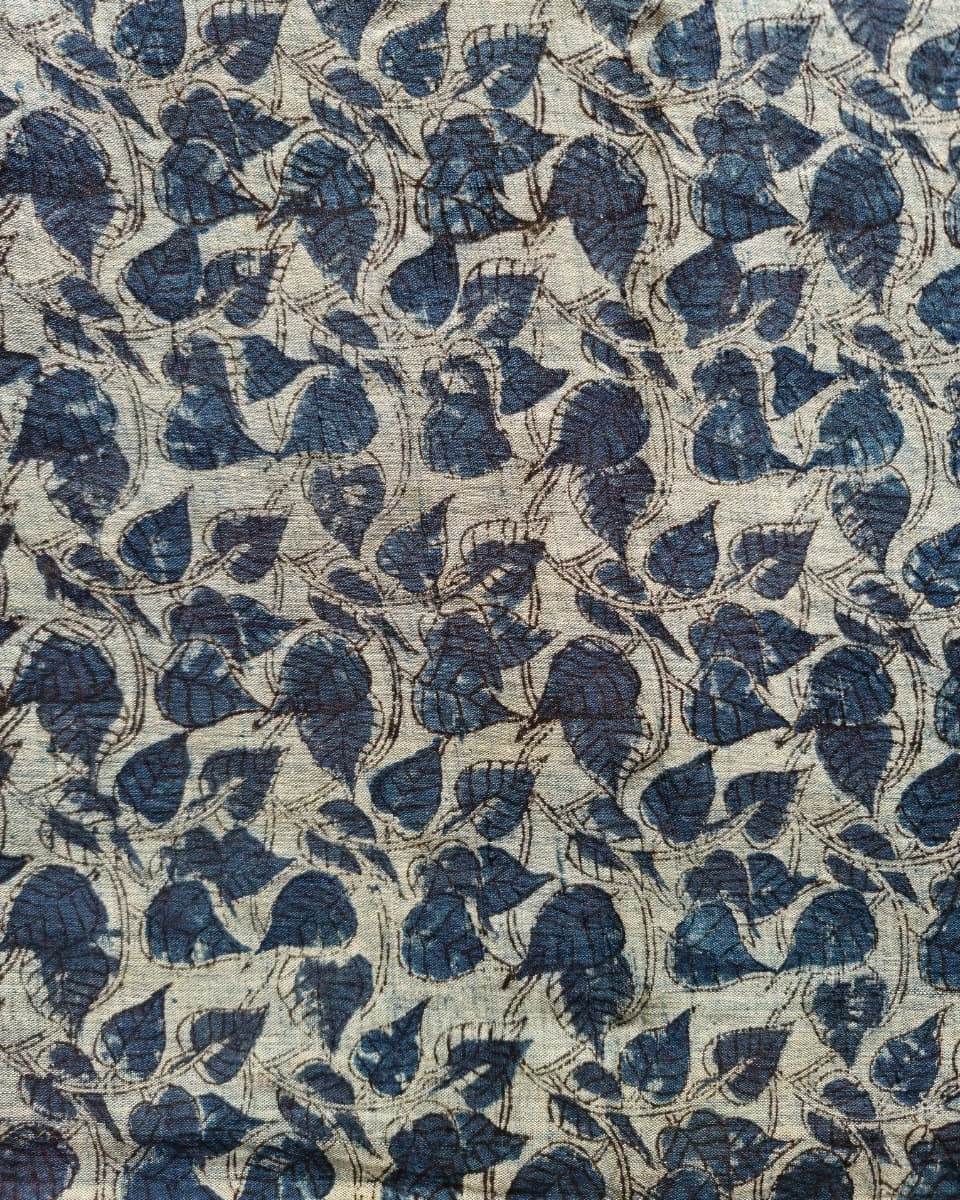 KALAMKARI :INDIGO:KORA:BLACK