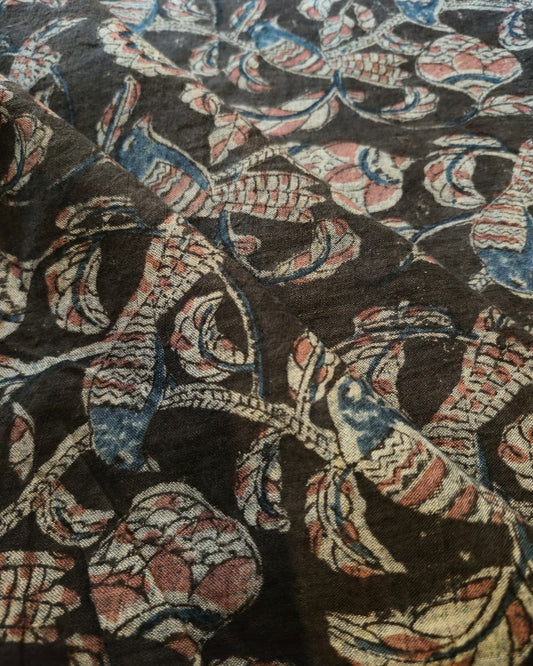 KALAMKARI : BLACK:ANAR :MANJISTA