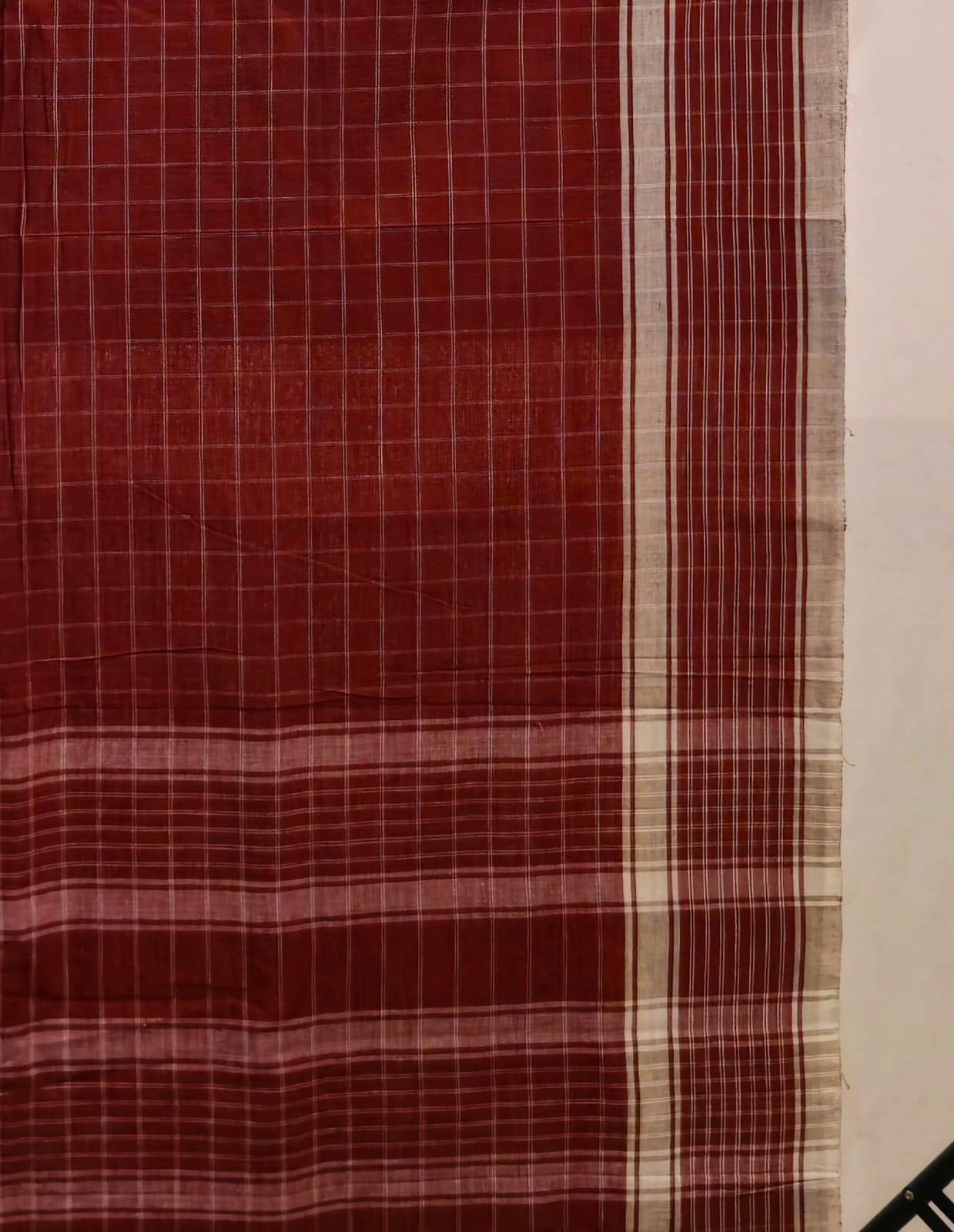GEOMETRIC SAREE :KATHA:MADDER;