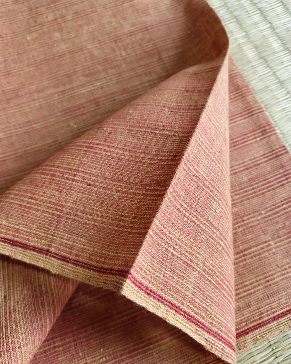 ORGANIC 4 PEDAL  FABRIC : MANJISTA : ANAR YELLOW: STRIPES