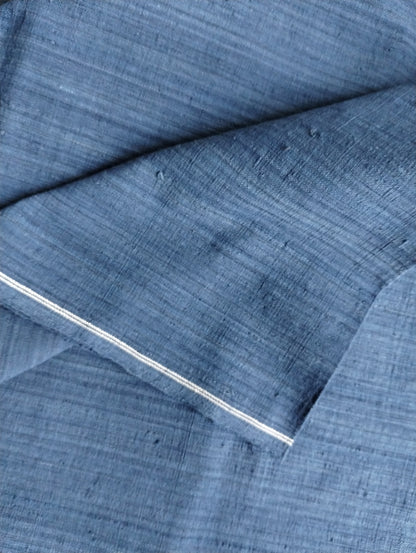 ORGANIC GEOMETRIC FABRIC : INDIGO BLUE DENT