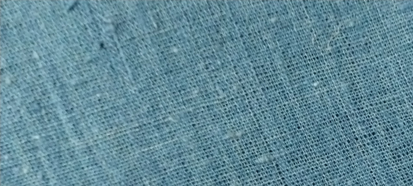 ORGANIC SOLID FABRIC :  INDIGO GREEN
