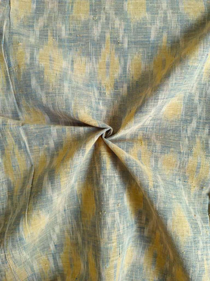 ORGANIC WEFT IKKATH  :ANAR :DARK INDIGO :