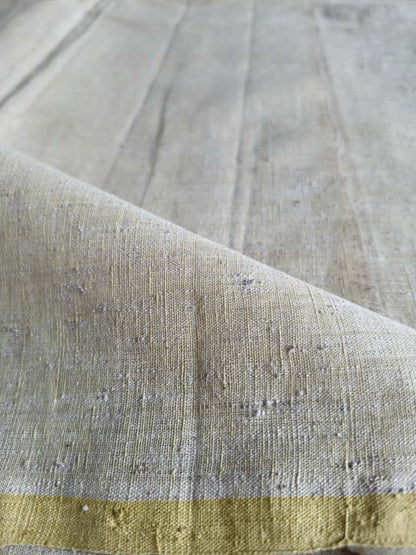 ORGANIC CROSS COLOUR FABRIC : ANAR YELLOW : RATAN JYOTHI