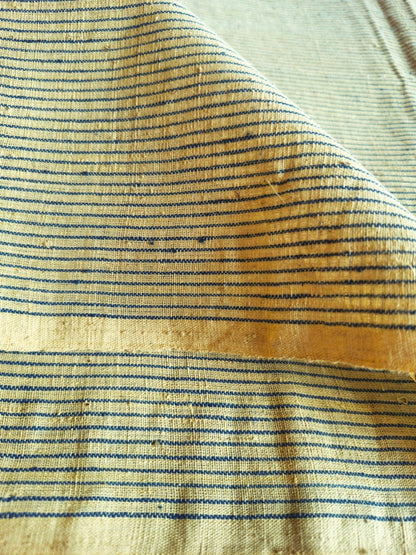 GEOMETRIC FABRIC : ANAR YELLOW : KORA : INDIGO