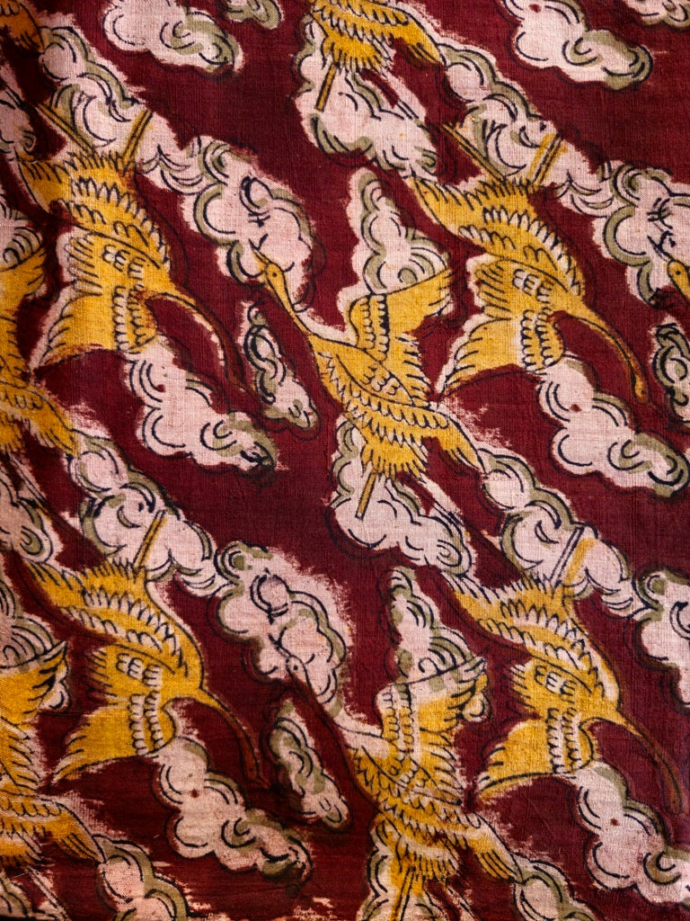 KALAMKARI: ALIZARIN RED:ANAR YELLOW