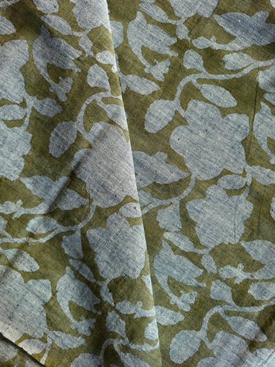 KALAMKARI :OLIVE GREEEN : XL6341