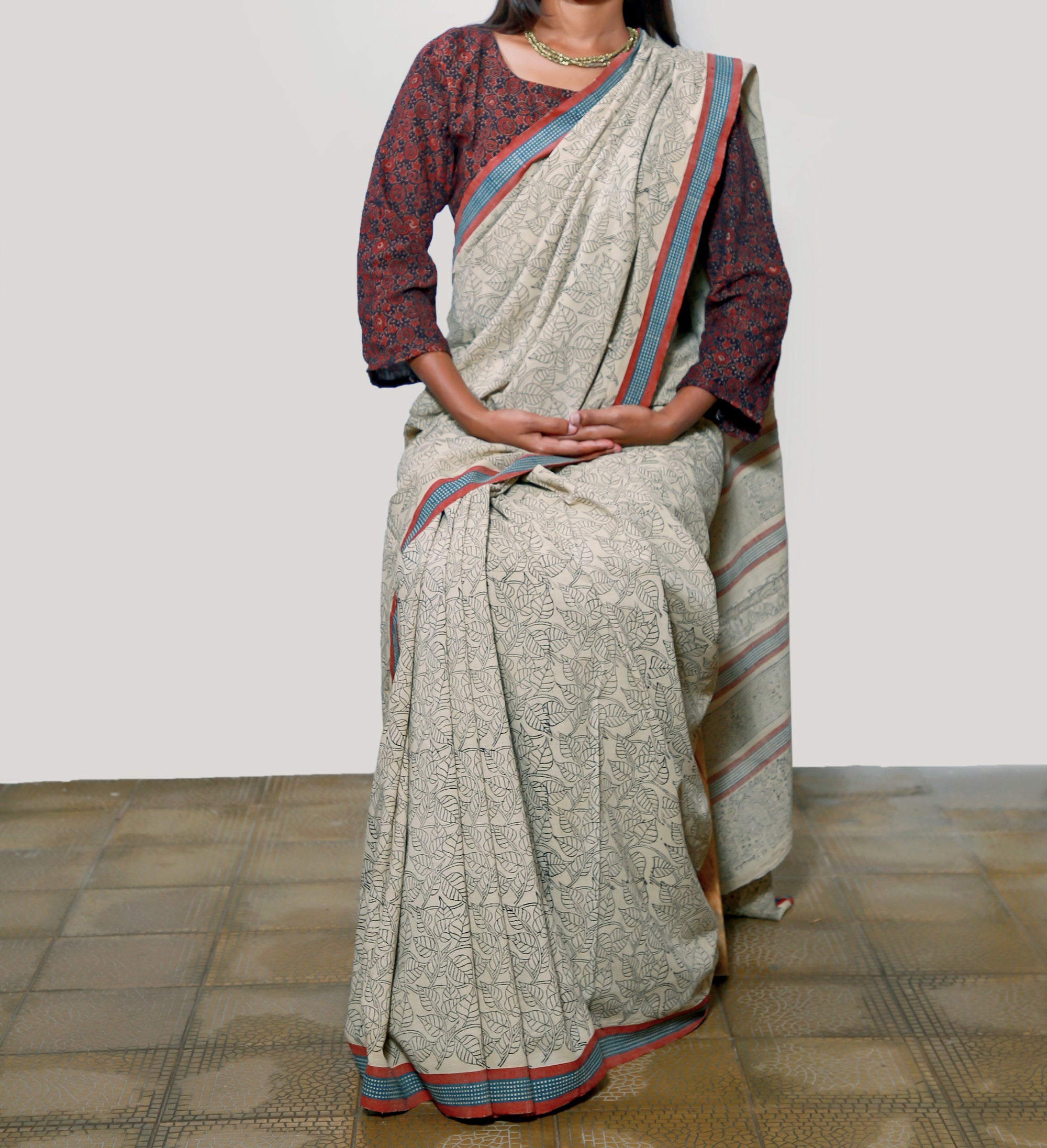 Black Uppada with KalamKari Embroidery | Stylish sarees, Saree designs,  Elegant saree