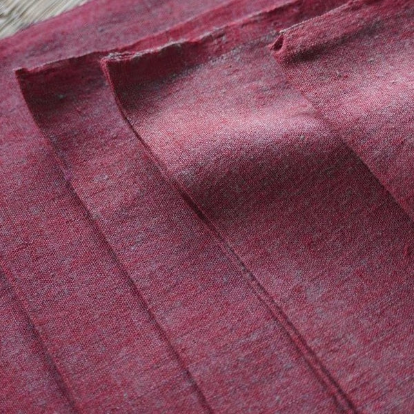 Malkha Naturally Dyed Handloom Cotton - CROSS COLOUR FABRIC : ALIZARIN ...