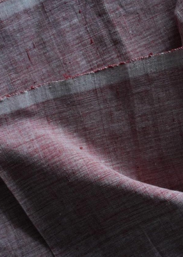 CROSS COLOUR FABRIC : KORA : MANJISHTHA BRICK RED