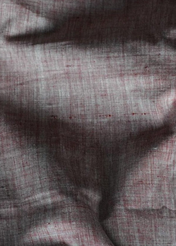 CROSS COLOUR FABRIC : KORA : MANJISHTHA BRICK RED